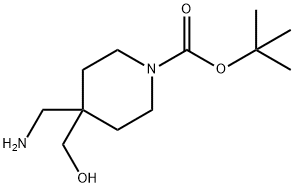 1-Boc-4-aMinoMethyl-4-hydroxyMethylpiperidine 구조식 이미지