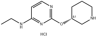 Ethyl-[2-((R)-piperidin-3-yloxy)-pyriMidin-4-yl]-aMine hydrochloride 구조식 이미지