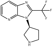 3-(S)-Pyrrolidin-3-yl-2-trifluoroMethyl-3H-iMidazo[4,5-b]pyridine Structure