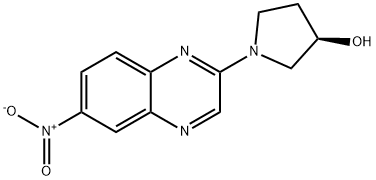 (R)-1-(6-Nitro-quinoxalin-2-yl)-pyrrolidin-3-ol Structure