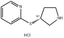 2-((R)-Pyrrolidin-3-ylsulfanyl)-pyridine hydrochloride Structure