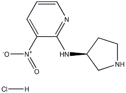 (3-Nitro-pyridin-2-yl)-(S)-pyrrolidin-3-yl-aMine hydrochloride 구조식 이미지