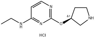 Ethyl-[2-((S)-pyrrolidin-3-yloxy)-pyriMidin-4-yl]-aMine hydrochloride 구조식 이미지