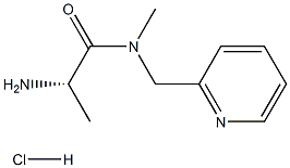 (S)-2-AMino-N-Methyl-N-pyridin-2-ylMethyl-propionaMide hydrochloride Structure