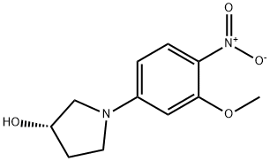 (S)-1-(3-Methoxy-4-nitro-phenyl)-pyrrolidin-3-ol Structure