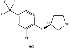 3-Chloro-2-((S)-pyrrolidin-3-yloxy)-5-trifluoroMethyl-pyridine hydrochloride Structure