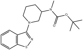 (1-Benzo[d]isothiazol-3-yl-piperidin-3-yl)-Methyl-carbaMic acid tert-butyl ester 구조식 이미지