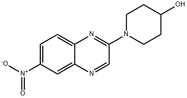 1-(6-Nitro-quinoxalin-2-yl)-piperidin-4-ol Structure