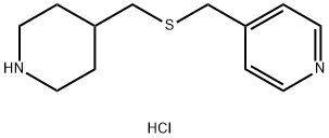 4-(Piperidin-4-ylMethylsulfanylMethyl)-pyridine hydrochloride 구조식 이미지