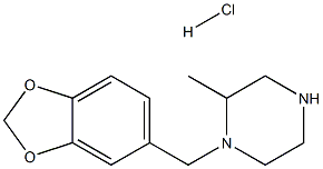 1-Benzo[1,3]dioxol-5-ylMethyl-2-Methyl-piperazine hydrochloride Structure