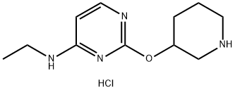 Ethyl-[2-(piperidin-3-yloxy)-pyriMidin-4-yl]-aMine hydrochloride Structure