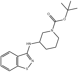 3-(Benzo[d]isothiazol-3-ylaMino)-piperidine-1-carboxylic acid tert-butyl ester Structure