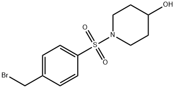 1-(4-BroMoMethyl-benzenesulfonyl)-piperidin-4-ol Structure