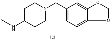 (1-Benzo[1,3]dioxol-5-ylMethyl-piperidin-4-yl)-Methyl-aMine hydrochloride Structure