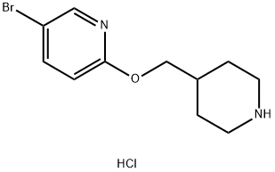 5-BroMo-2-(piperidin-4-ylMethoxy)-pyridine hydrochloride 구조식 이미지