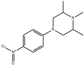 1,2,6-TriMethyl-4-(4-nitro-phenyl)-piperazine 구조식 이미지