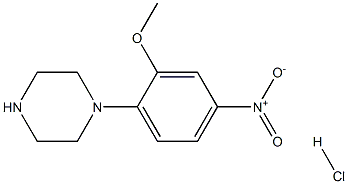 1-(2-Methoxy-4-nitro-phenyl)-piperazine hydrochloride 구조식 이미지