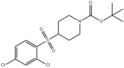 4-(2,4-Dichloro-benzenesulfonyl)-piperidine-1-carboxylic acid tert-butyl ester Structure