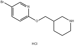 5-BroMo-2-(piperidin-3-ylMethoxy)-pyridine hydrochloride Structure