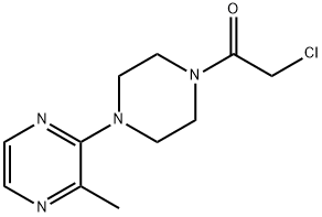 2-Chloro-1-(3'-Methyl-2,3,5,6-tetrahydro-[1,2']bipyrazinyl-4-yl)-ethanone 구조식 이미지