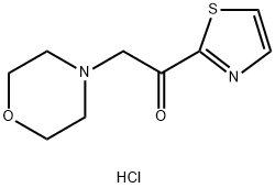 2-Morpholin-4-yl-1-thiazol-2-yl-ethanone hydrochloride 구조식 이미지
