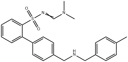 (Z)-N,N-diMethyl-N'-(4'-((4-MethylbenzylaMino)Methyl)biphenyl-2-ylsulfonyl)forMiMidaMide Structure