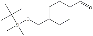 Cyclohexanecarboxaldehyde, 4-[[[(1,1-diMethylethyl)diMethylsilyl]oxy]Methyl]- Structure