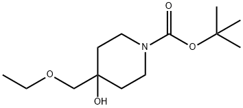 1-Boc-4-(ethoxyMethyl)piperidin-4-ol Structure