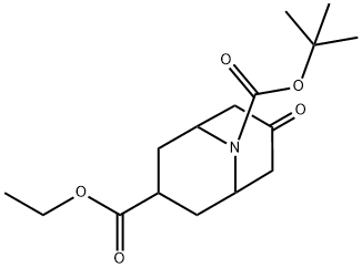 Methyl 9-Boc-7-oxo-9-azabicyclo[3.3.1]nonane-3-carboxylate Structure