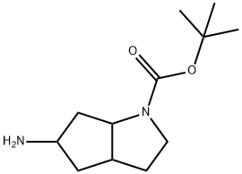 5-AMino-1-Boc-hexahydrocyclopenta[b]pyrrole Structure