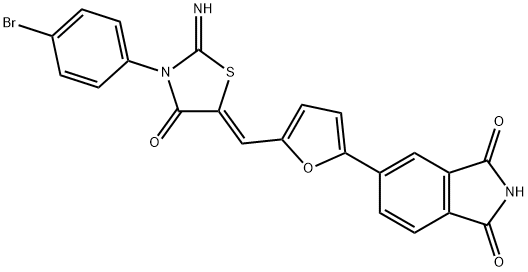 1420071-30-2 1H-Isoindole-1,3(2H)-dione, 5-[5-[[3-(4-broMophenyl)-2-iMino-4-oxo-5-thiazolidinylidene]Methyl]-2-furanyl]-