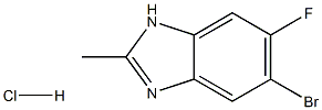 5-BroMo-6-fluoro-2-Methylbenzodiazole HCl Structure