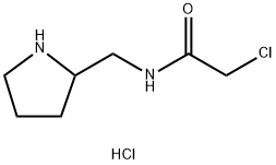 2-Chloro-N-pyrrolidin-2-ylMethyl-acetaMide hydrochloride 구조식 이미지