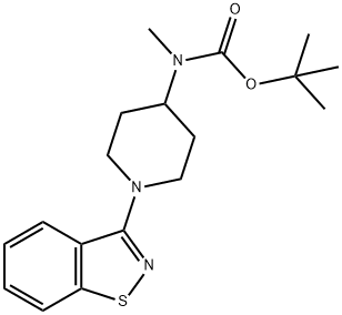 (1-Benzo[d]isothiazol-3-yl-piperidin-4-yl)-Methyl-carbaMic acid tert-butyl ester Structure