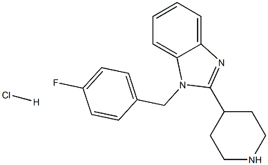 1-(4-Fluoro-benzyl)-2-piperidin-4-yl-1H-benzoiMidazole hydrochloride Structure