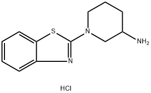 1-(benzo[d]thiazol-2-yl)piperidin-3-aMine hydrochloride Structure