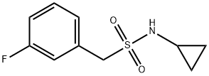 N-cyclopropyl-1-(3-fluorophenyl)MethanesulfonaMide Structure