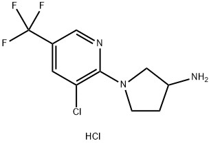 1-(3-Chloro-5-trifluoroMethyl-pyridin-2-yl)-pyrrolidin-3-ylaMine hydrochloride Structure