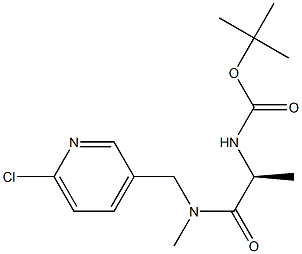 {(S)-1-[(6-Chloro-pyridin-3-ylMethyl)-Methyl-carbaMoyl]-ethyl}-carbaMic acid tert-butyl ester Structure