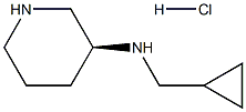 Cyclopropyl-Methyl-(S)-piperidin-3-yl-aMine hydrochloride 구조식 이미지