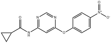 N-(6-(4-nitrophenoxy)pyriMidin-4-yl)cyclopropanecarboxaMide Structure