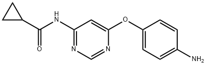 N-(6-(4-aMinophenoxy)pyriMidin-4-yl)cyclopropanecarboxaMide Structure