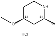 (2S,4S)-2-Methyl-4-Methoxylpiperidine hydrochloride Structure