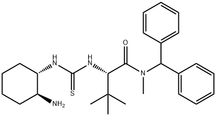 (2S)-2-[[[[(1S,2S)-2-aMinocyclohexyl]aMino]thioxoMethyl]aMino]-N-(diphenylMethyl)-N,3,3-triMethyl-ButanaMide 구조식 이미지