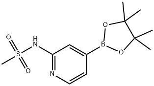 N-(4-(4,4,5,5-tetraMethyl-1,3,2-dioxaborolan-2-yl)pyridin-2-yl)MethanesulfonaMide Structure