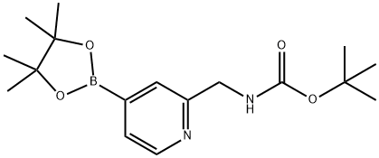 tert-butyl (4-(4,4,5,5-tetraMethyl-1,3,2-dioxaborolan-2-yl)pyridin-2-yl)MethylcarbaMate 구조식 이미지