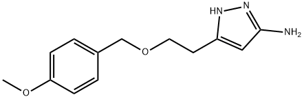 5-(2-((4-Methoxybenzyl)oxy)ethyl)-1H-pyrazol-3-aMine Structure