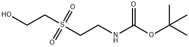 tert-butyl 2-(2-hydroxyethylsulfonyl)ethylcarbaMate 구조식 이미지