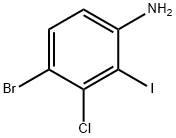 4-BroMo-3-chloro-2-iodoaniline Structure