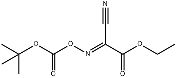 BOC-OxyMa Ethyl 2-(tert-ButoxycarbonyloxyiMino)-2-cyanoacetate Structure